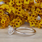 Cushion Cut Moissanite Engagement Ring