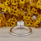 Cushion Cut Moissanite Engagement Ring