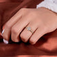 Elongated Cushion Cut Ring