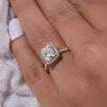 Radiant Crushed  Cut Moissanite Ring