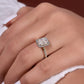 Radiant Crushed  Cut Moissanite Ring