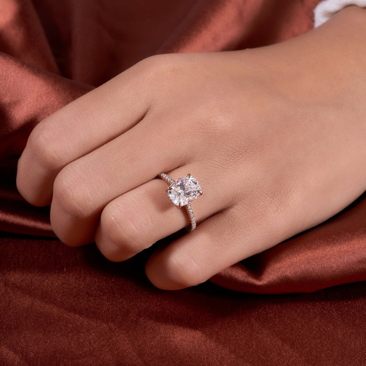 3.35 Ct Cushion Cut Ring