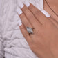 kite cut Moissanite vintage Ring
