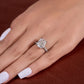 3.20 Ct Cushion Moissanite Ring