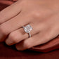 3.20 Ct Cushion Moissanite Ring