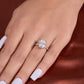 3.60 Ct Radiant Moissanite Ring